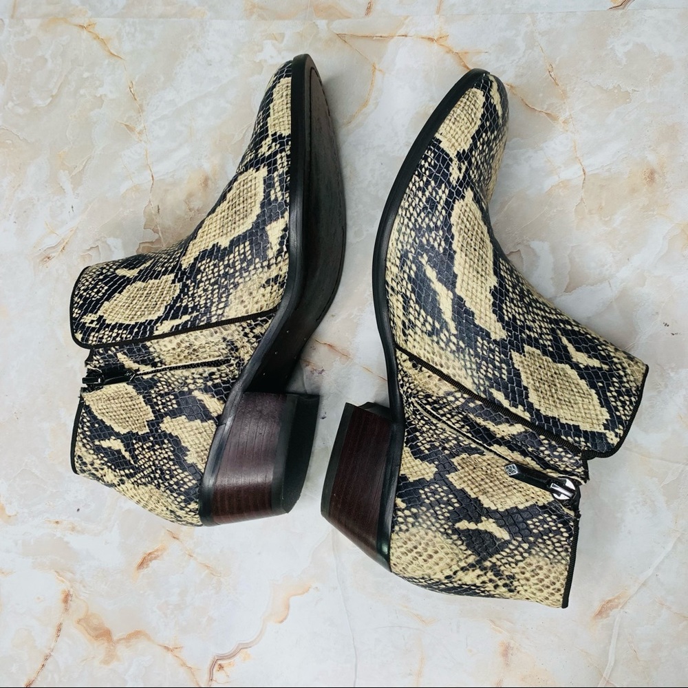 Sam Edelman Python Booties - Petty Style Leather … - image 3